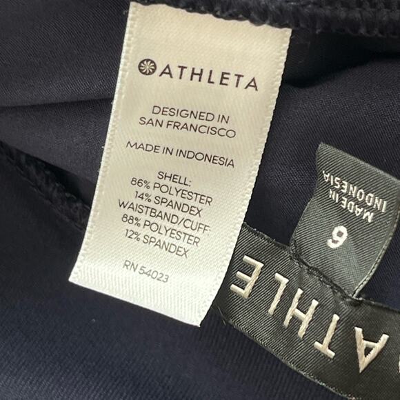 Athleta soho jogger pants navy blue 6 - Picture 10 of 11
